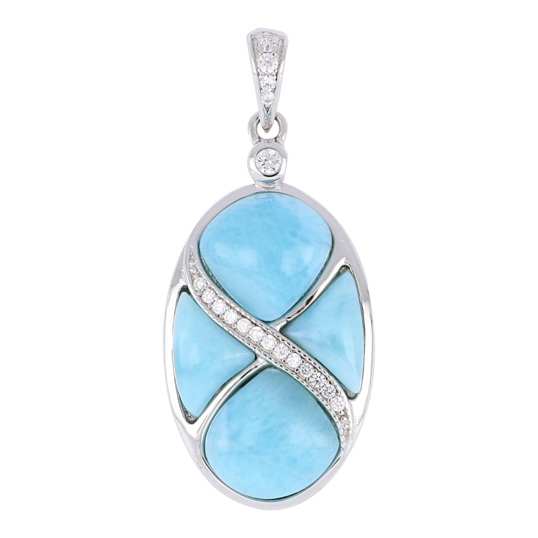 Larimar Pendant (Cubic Zirconia)