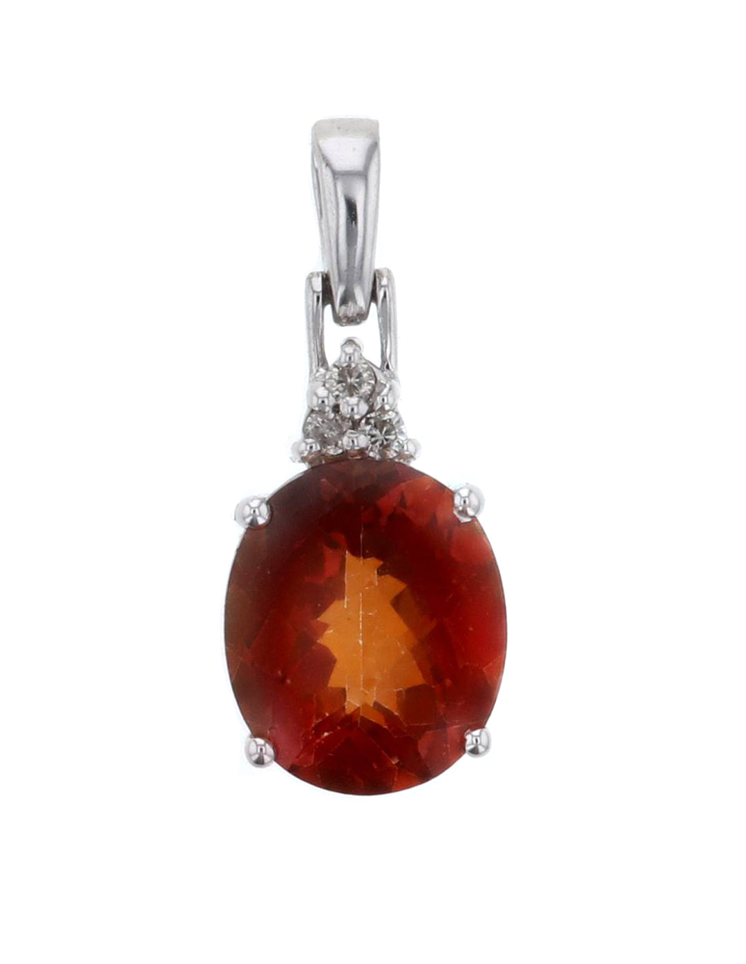 Twillite Topaz Ladies Pendant (Twillite Topaz 5.50 cts White Diamond 0.06 cts)