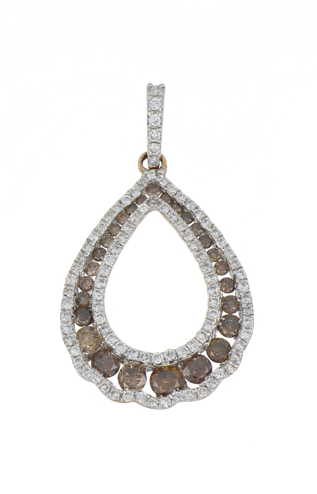 Brown Diamond Ladies Pendant (Brown Diamond 0.75 cts. White Diamond 0.46 cts.)