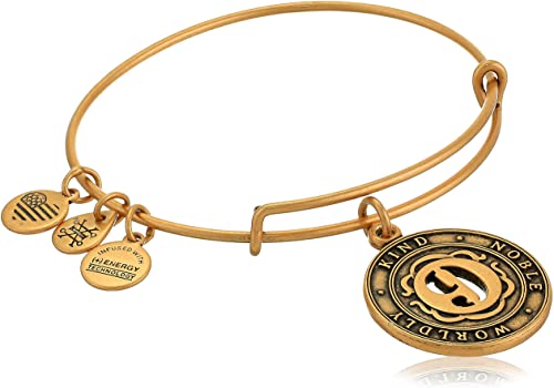 ALEX AND ANI Number 9 Charm Bangle Rafaelian Gold