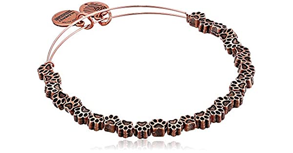 ALEX AND ANI Paw Print Beaded Bangle