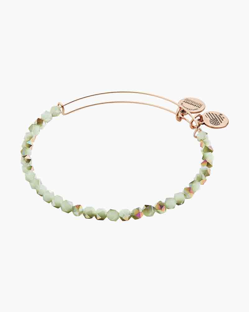 ALEX AND ANI Mint Green Splendor Beaded Bangle