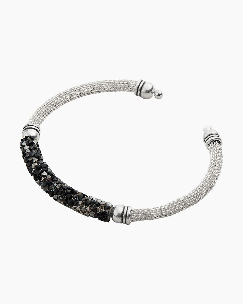 ALEX AND ANI Dalmatian Fine Rocks Mesh Cuff