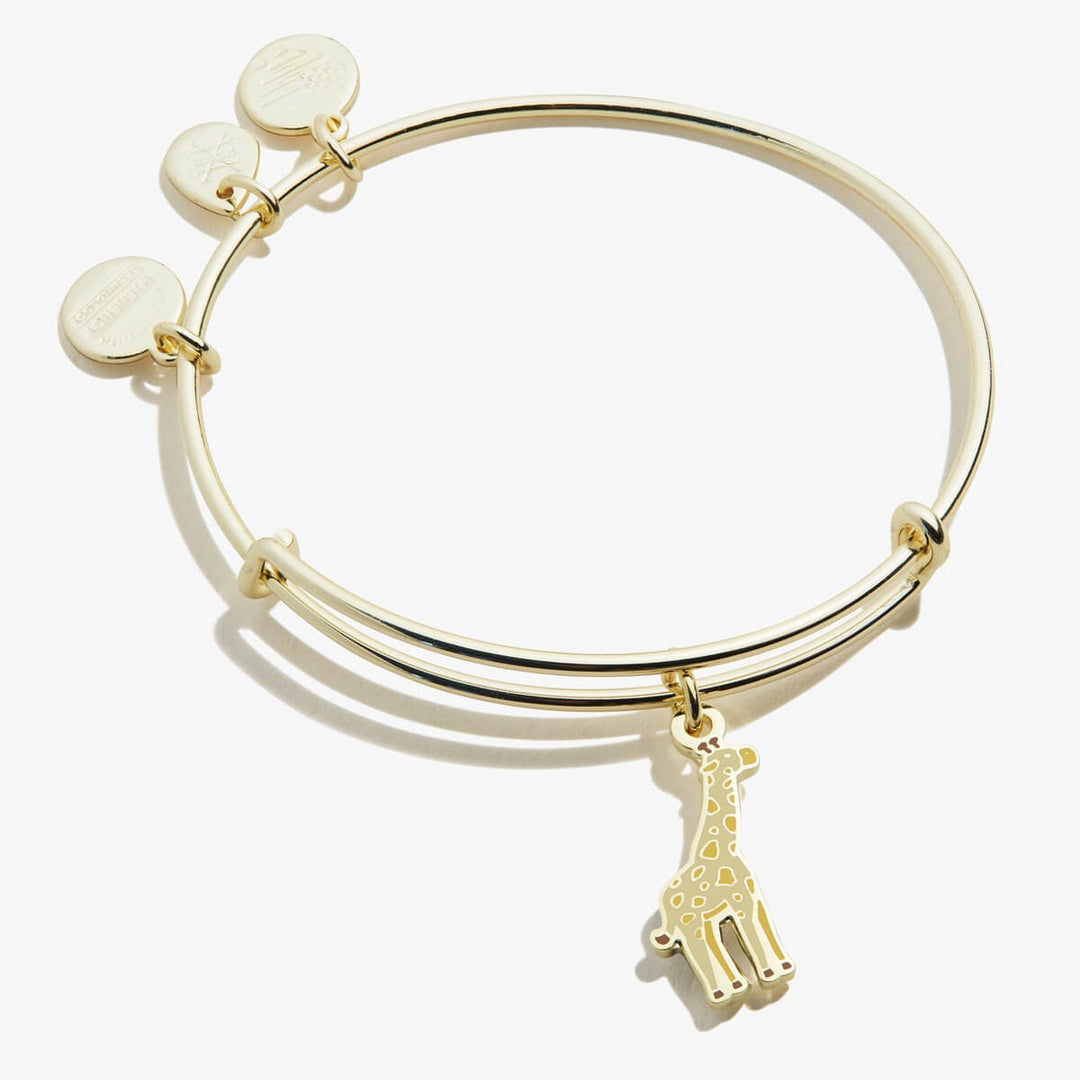 ALEX AND ANI Giraffe Color Infusion Charm Bangle