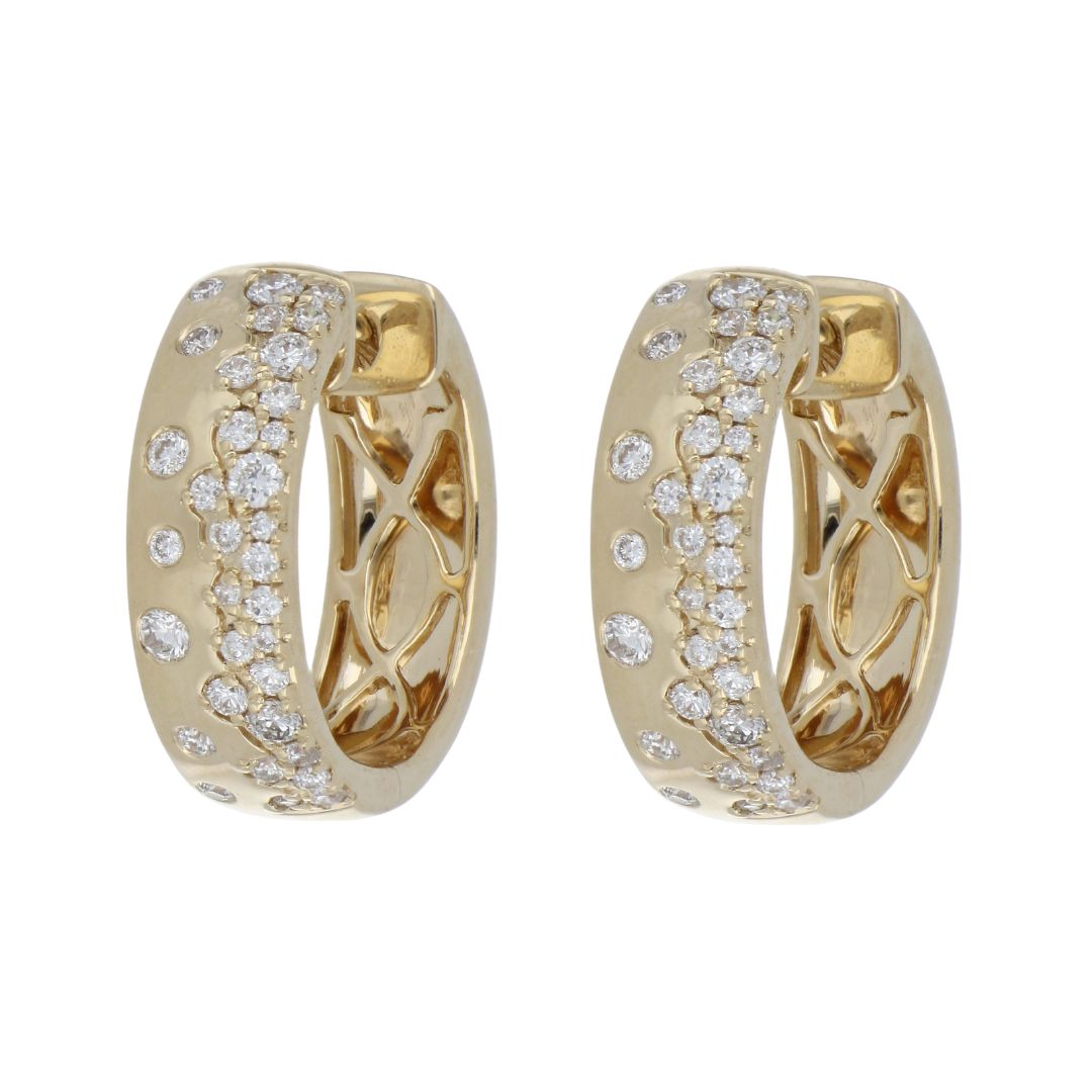 White Diamond Earrings (White Diamond 0.5 cts.)