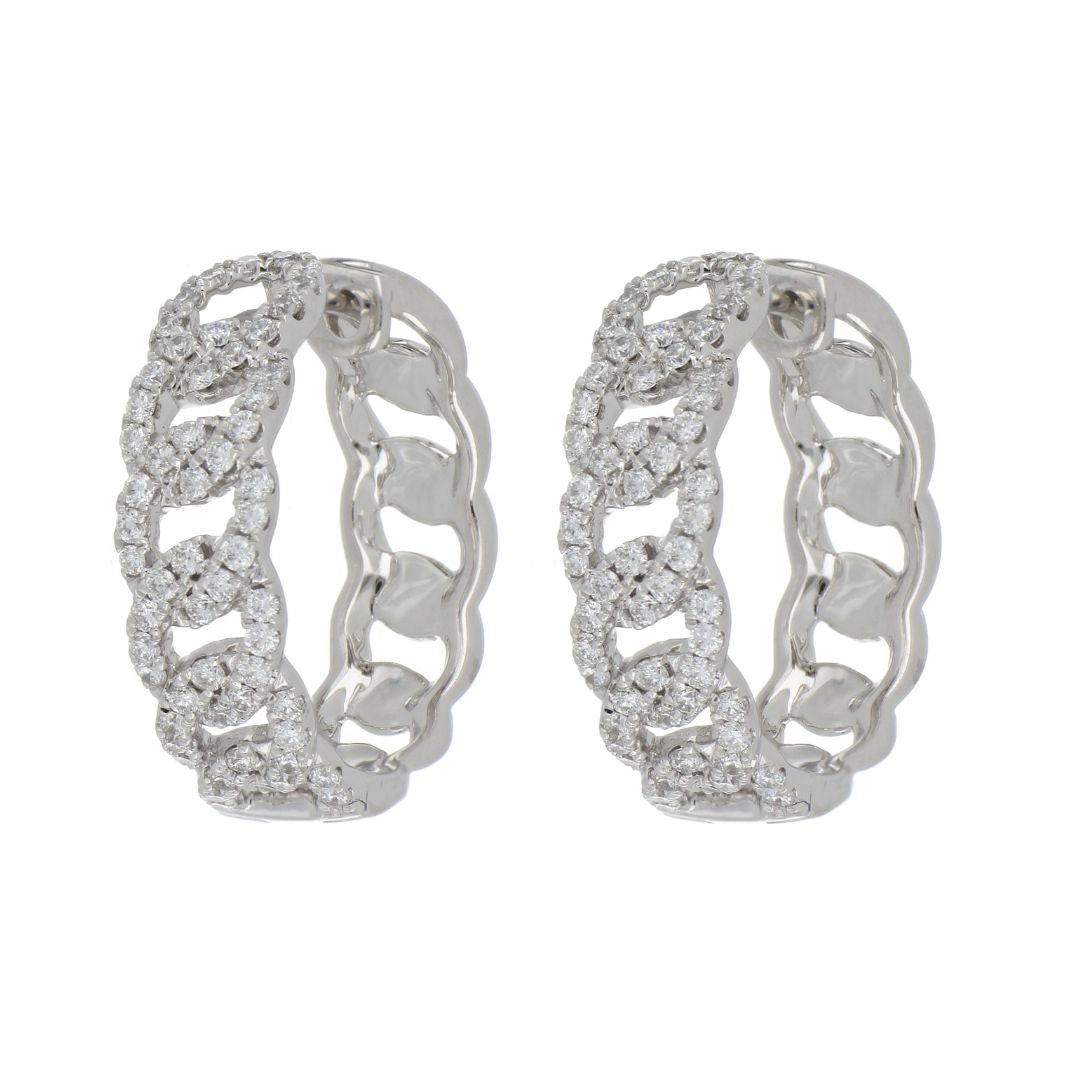 White Diamond Earrings (White Diamond 0.73 cts.)