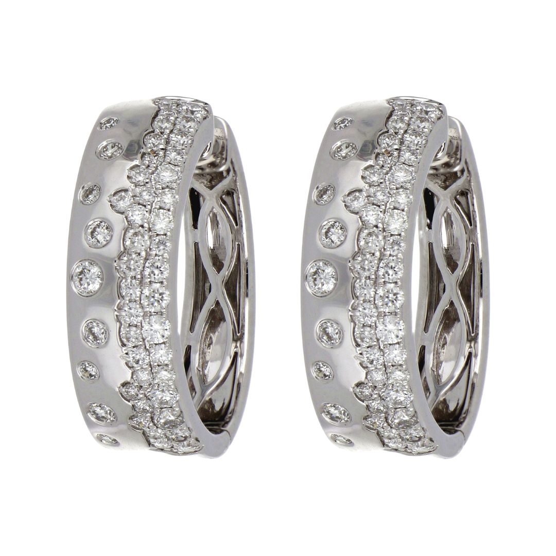 White Diamond Earrings (White Diamond 0.79 cts.)