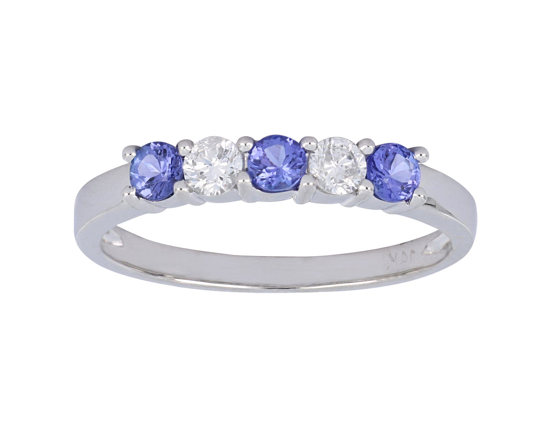 Tanzanite Ladies Ring (Tanzanite 0.35 cts. White Diamond 0.21 cts.)