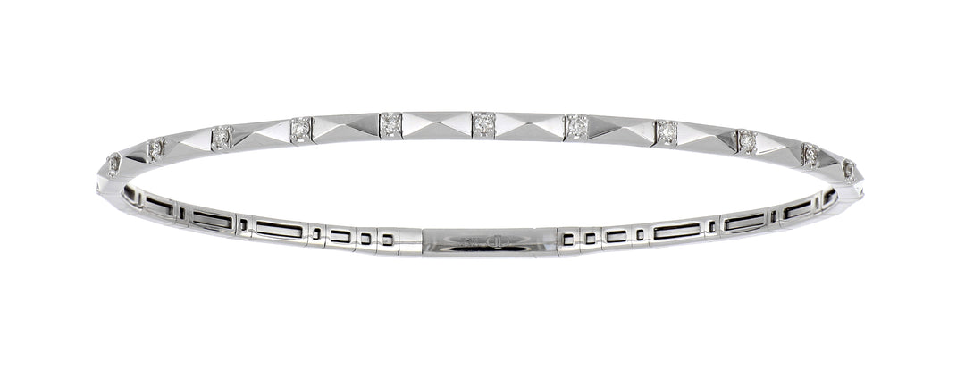 White Diamond Flexi Bangle (White Diamond 0.17 cts.)