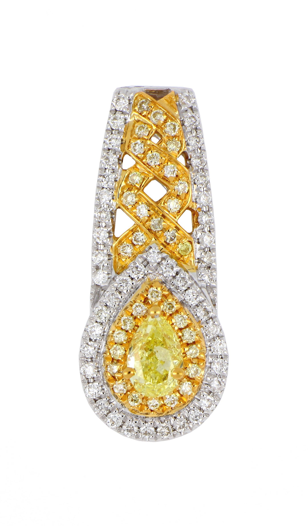 Yellow Diamond Ladies Pendant ( Yellow Diamond 0.36 cts. White Diamond 0.16 cts.)