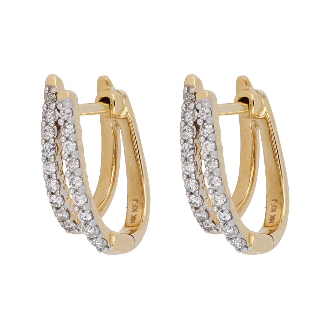 White Diamond Earrings (White Diamond 0.23 ct.)