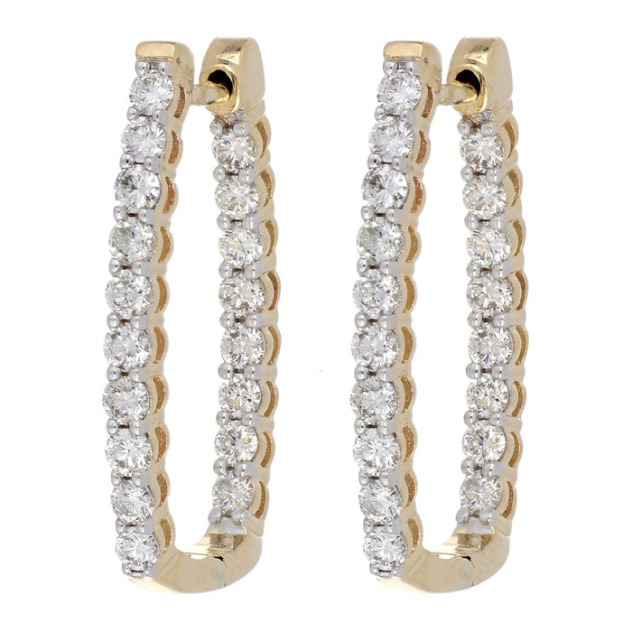 White Diamond Earrings (White Diamond 1 cts.)