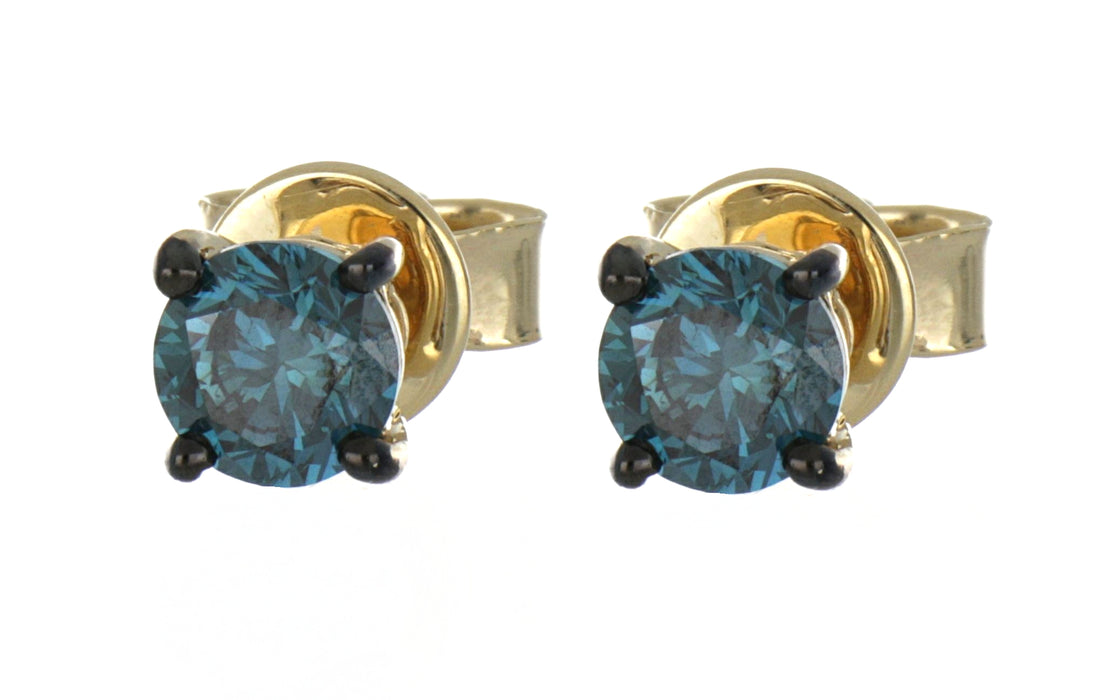 Blue Diamond Ladies Earrings (Blue Diamond 1.02 cts.)