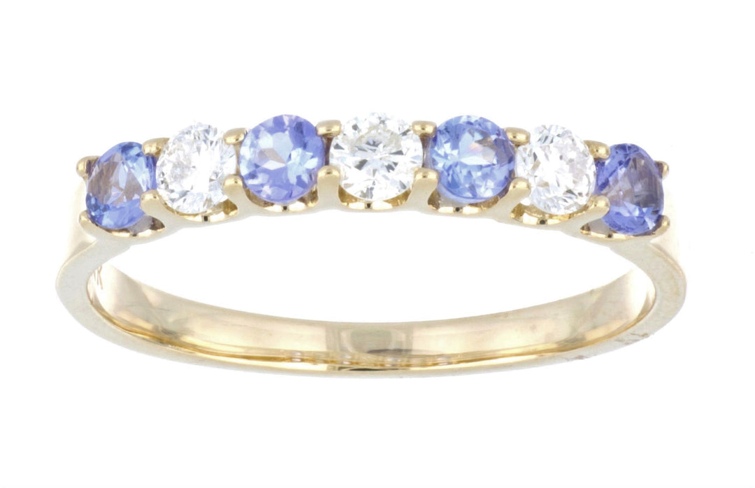 Tanzanite Ladies Ring (Tanzanite 0.3 cts. White Diamond 0.24 cts.)