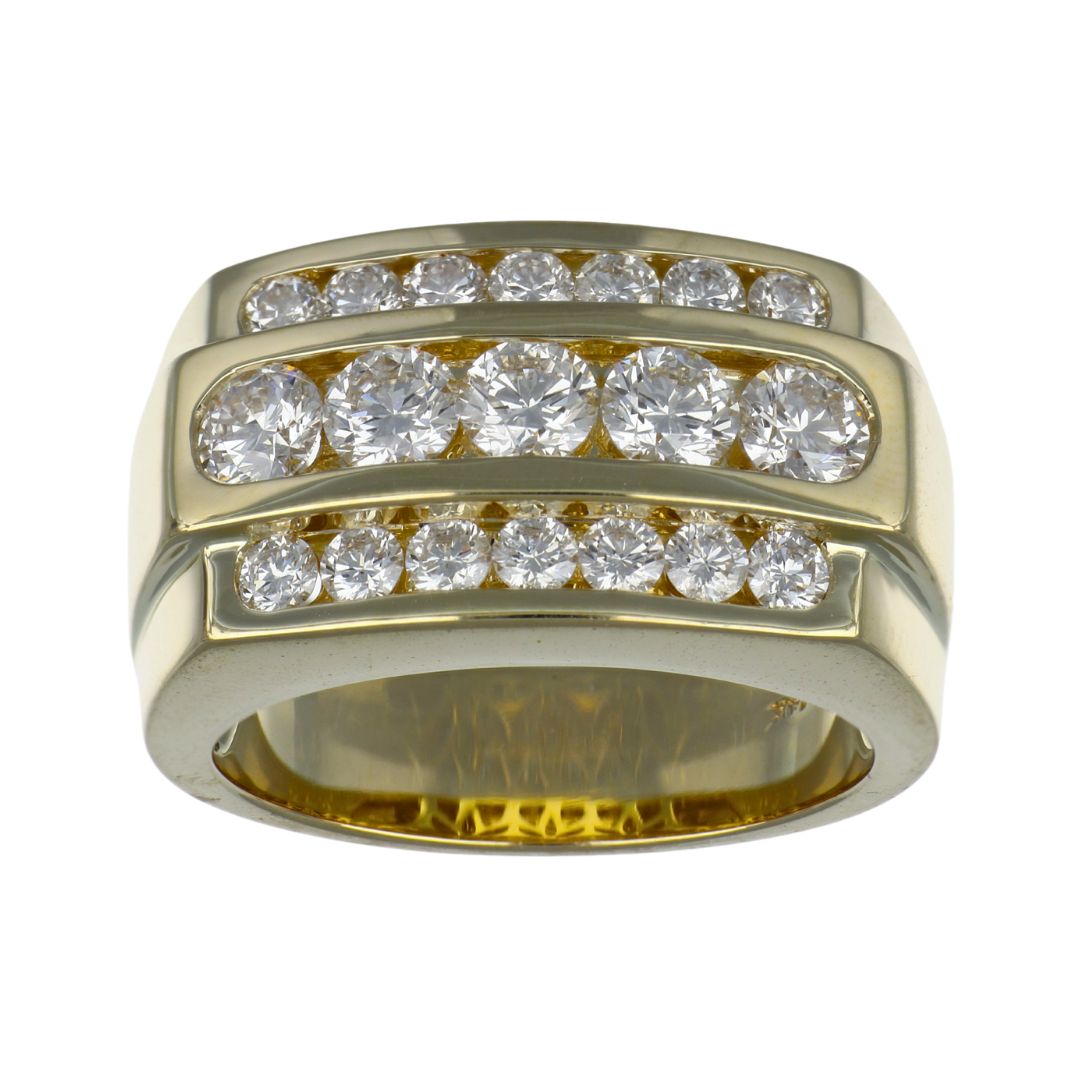 White Diamond Men's Ring (White Diamond 2.56 cts.)