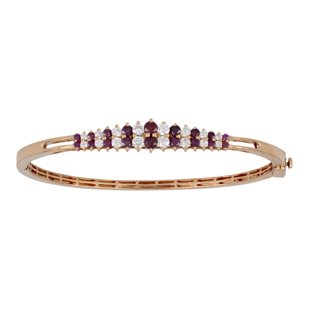 Purple Diamond Bangle (Purple Diamond 0.98 cts. White Diamond 0.8 cts.)