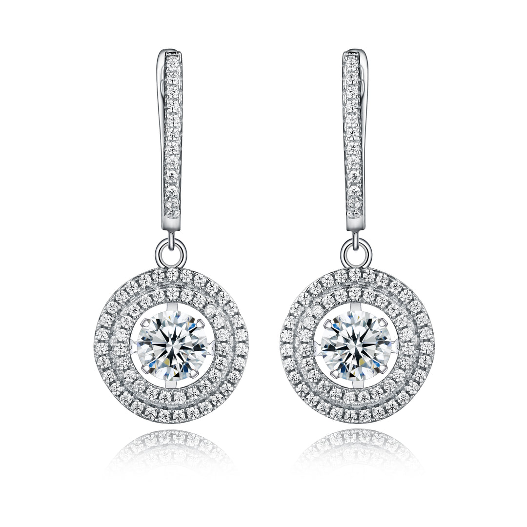 Dazzling CZ Dangle Earrings