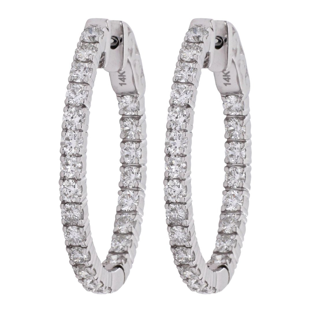 White Diamond Earrings (White Diamond 2.47 cts.)