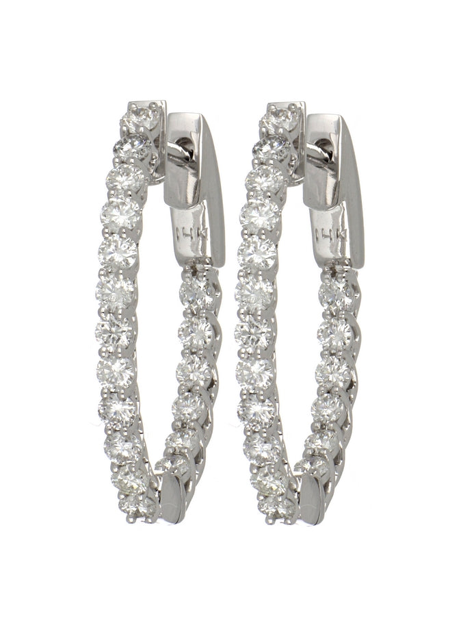 White Diamond Earrings (White Diamond 1.03 cts.)