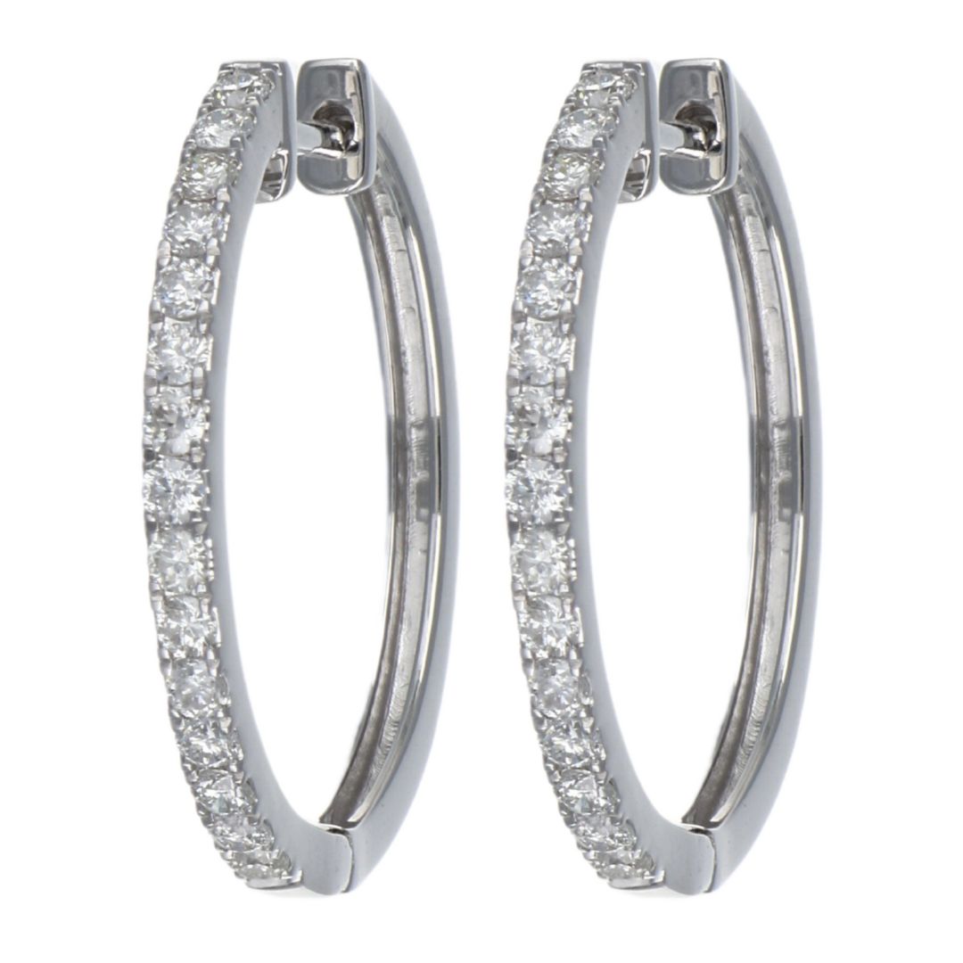 White Diamond Earrings (White Diamond 0.49 cts.)