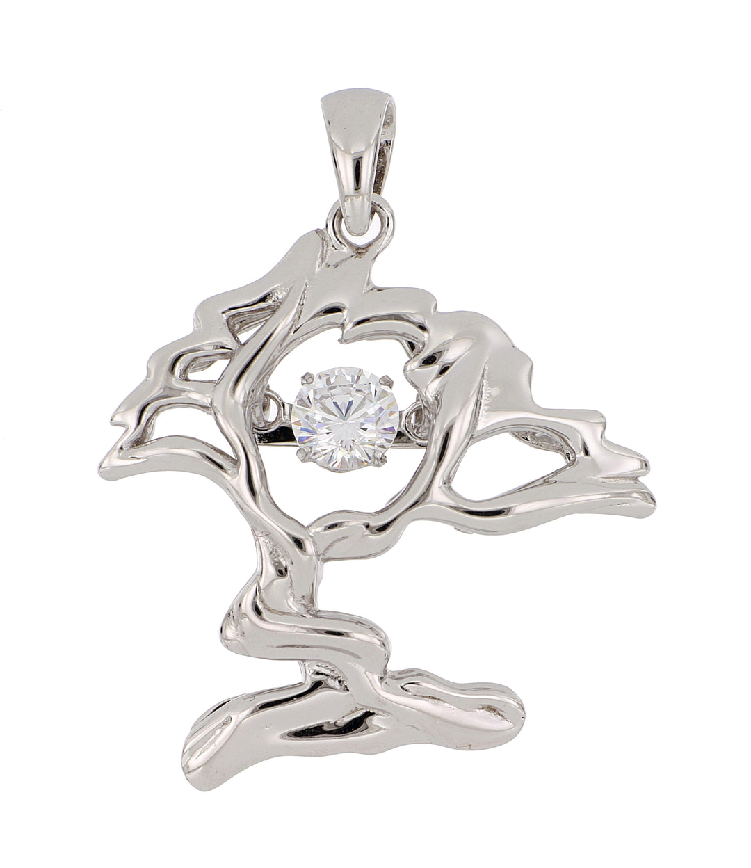 Dancing Divi Tree Pendant (Cubic Zirconia 0.49 cts.)