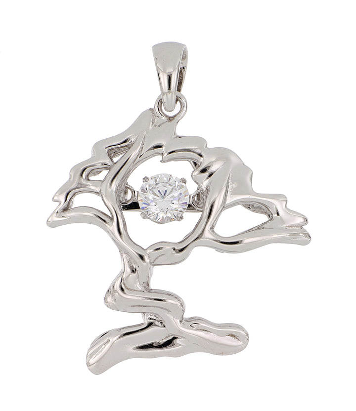 Dancing Divi Tree Pendant (Cubic Zirconia 0.49 cts.)