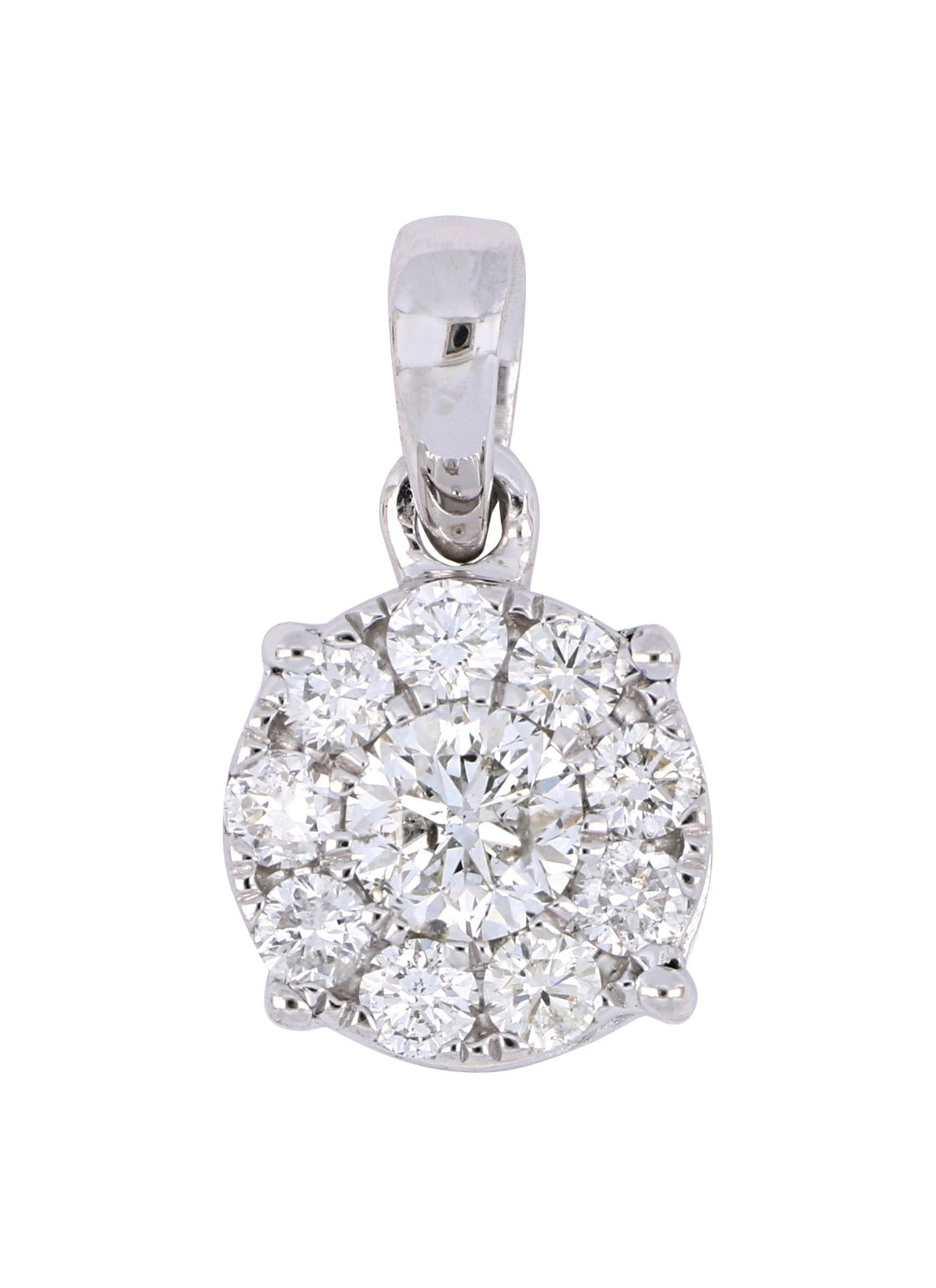 White Diamond Ladies Pendant (White Diamond 0.31 cts. White Diamond 0.33 cts.)