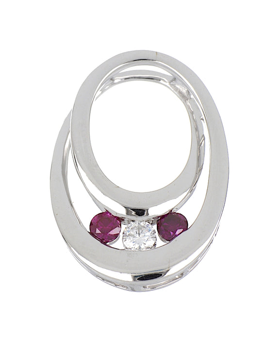 Purple Diamond Ladies Pendant (Purple Diamond 0.33 cts. White Diamond 0.17 cts.)