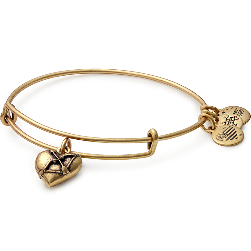 ALEX AND ANI Cupid's Heart Charm Bangle