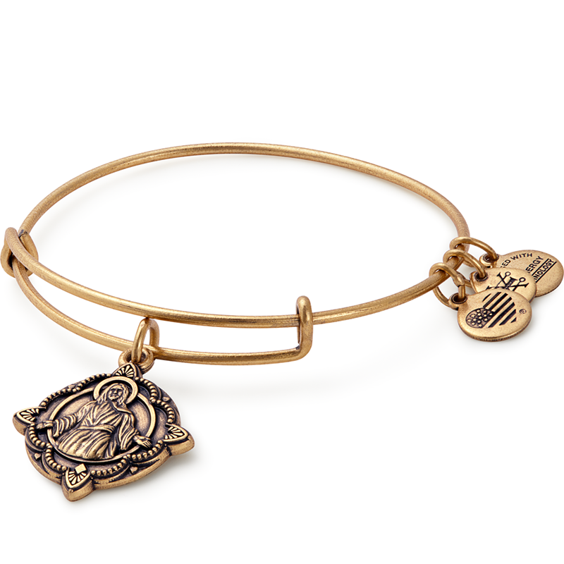 ALEX AND ANI Jesus Charm Bangle