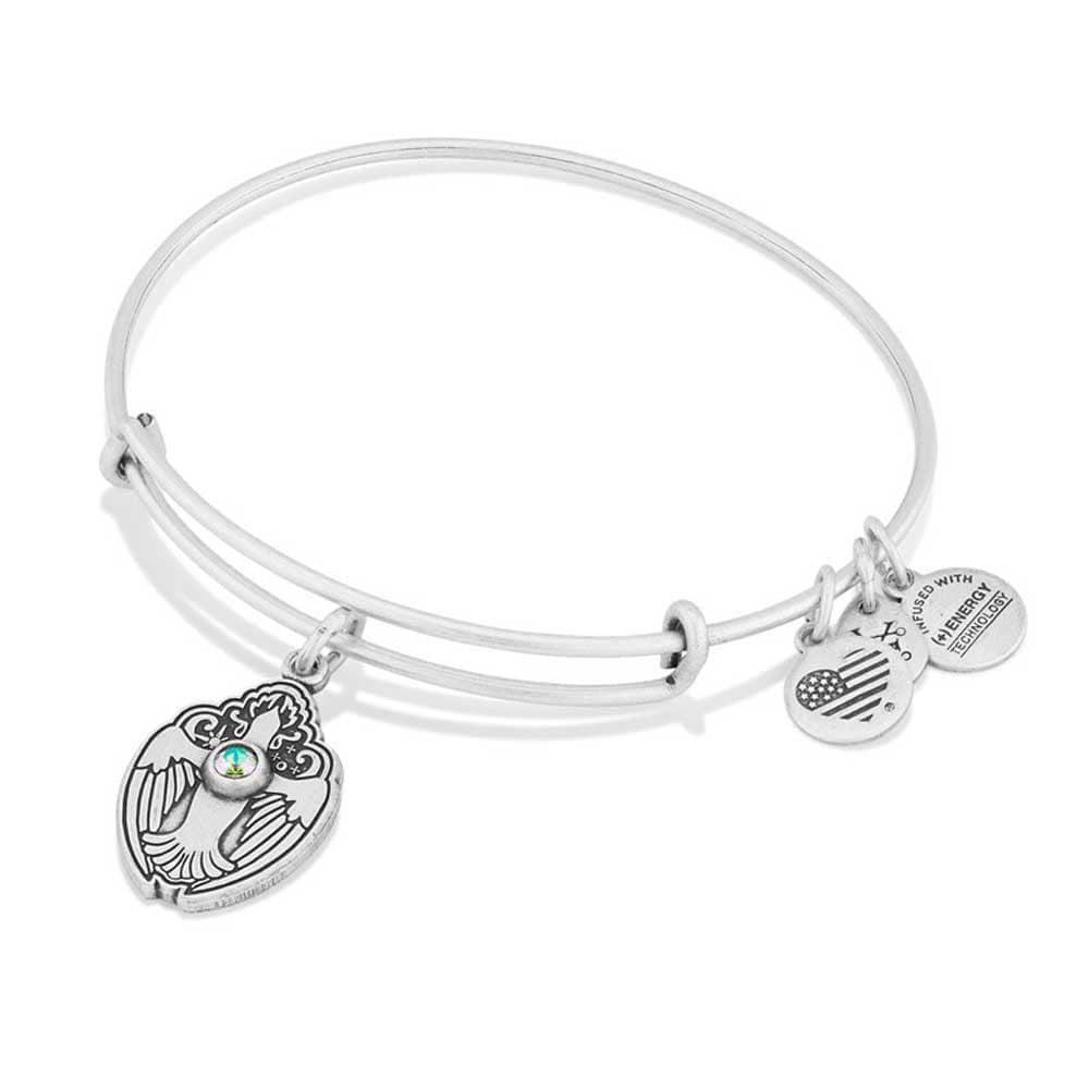 ALEX AND ANI Crystal Dove Charm Bangle Not Net