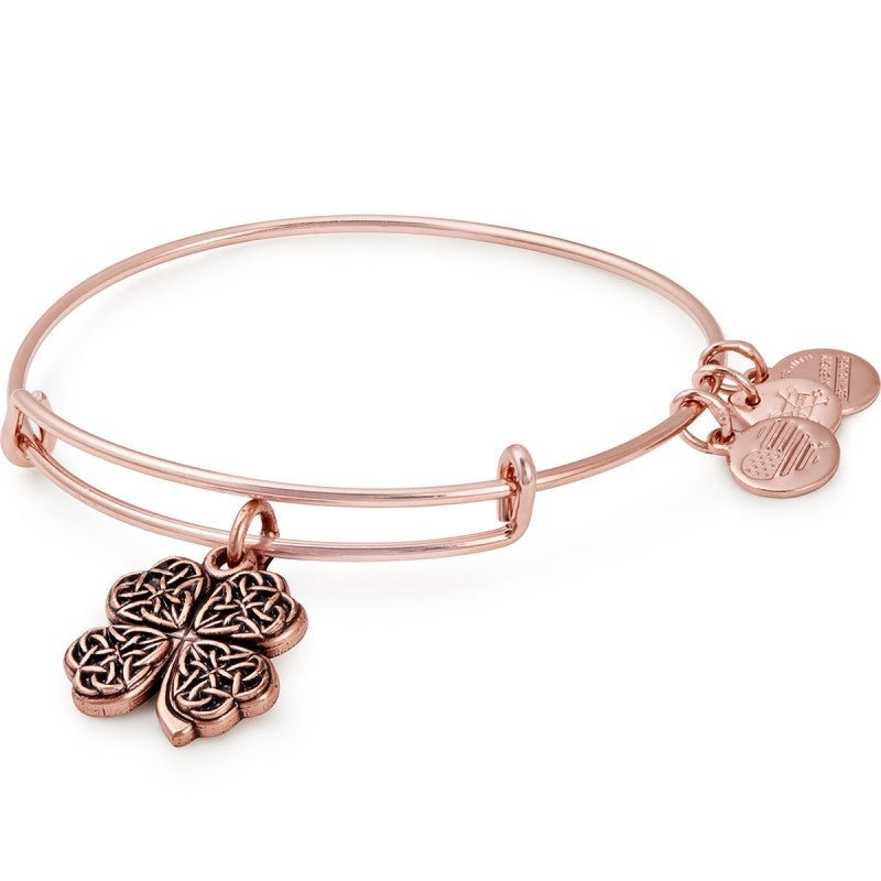 ALEX AND ANI Four Leaf Clover Charm Bangle Not Net