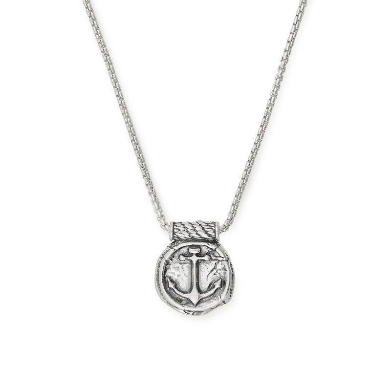 ALEX AND ANI Men's Anchor Necklace Not Net