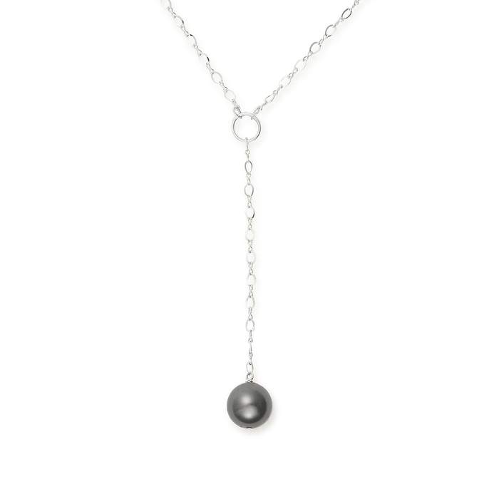 ALEX AND ANI Sea Sultry Pearl Lariat 16 in. Necklace Not Net