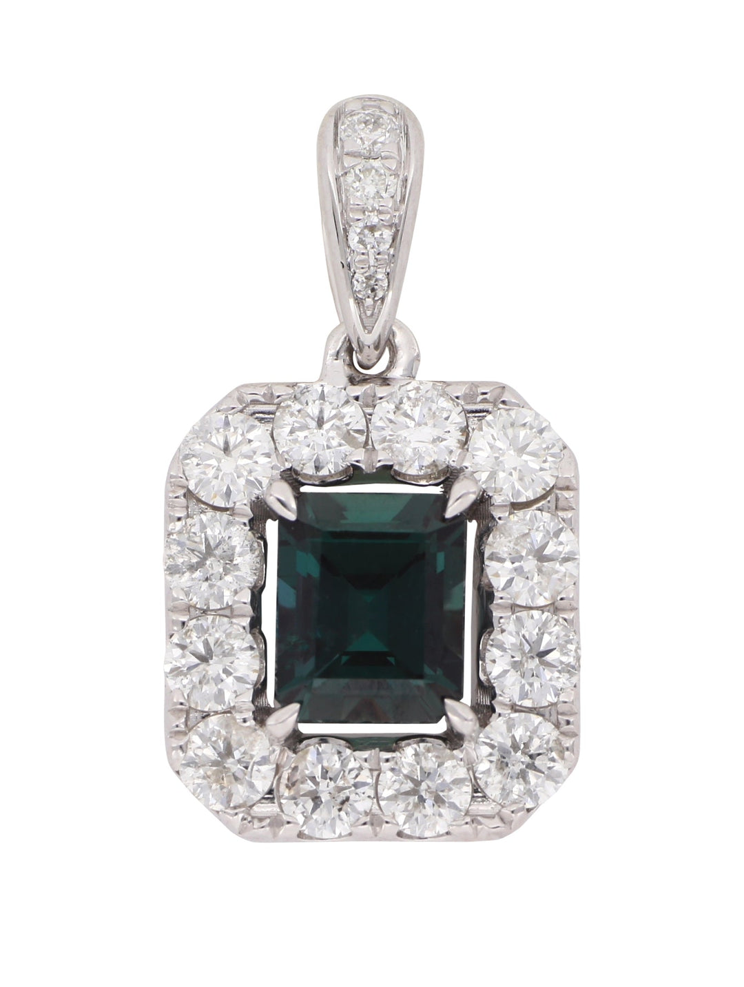 Alexandrite Ladies Pendant (Alexandrite 0.89 cts. White Diamond 0.76 cts.) Not Net