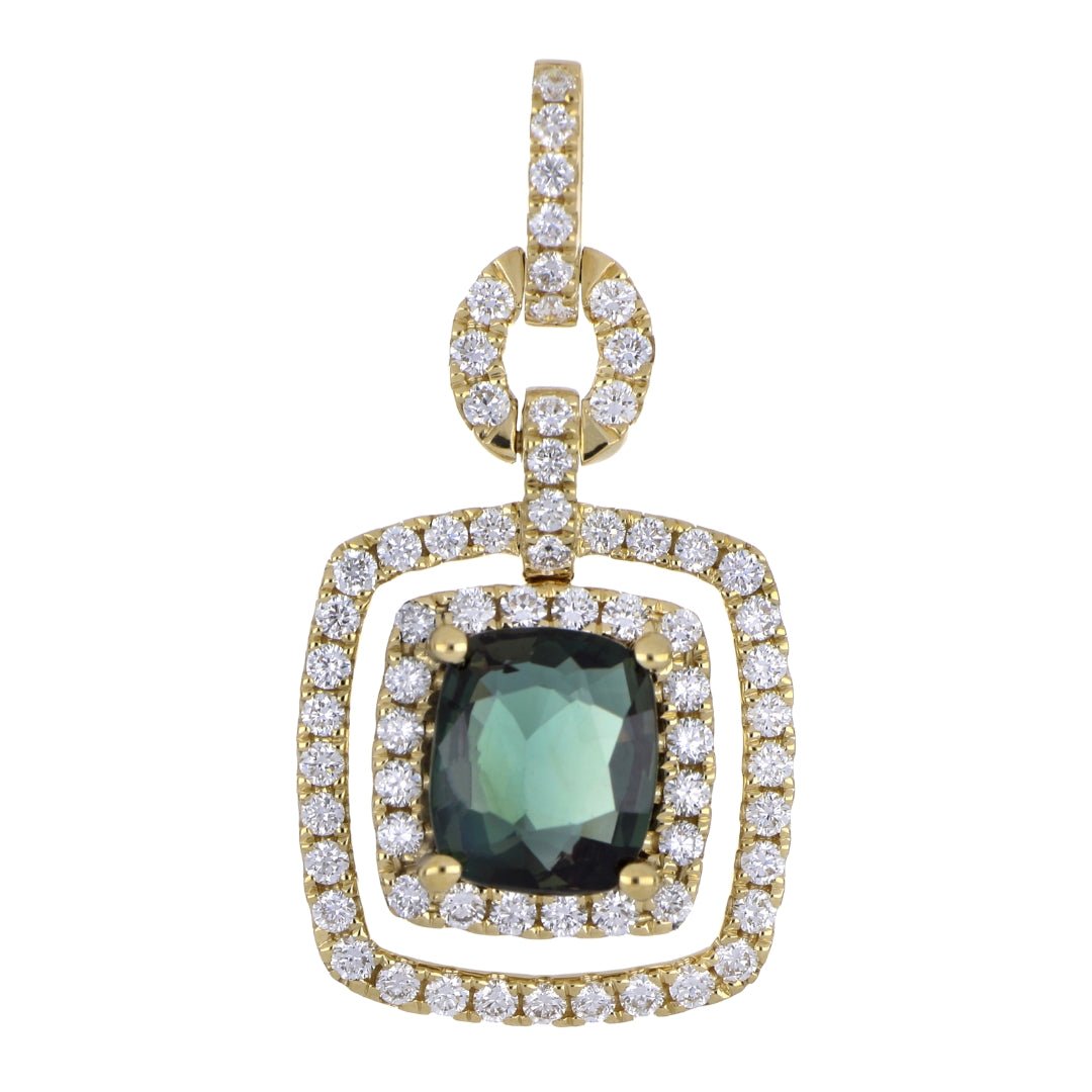 Alexandrite Pendant (Alexandrite 1.7 cts. White Diamond 0.6 cts.) Not Net