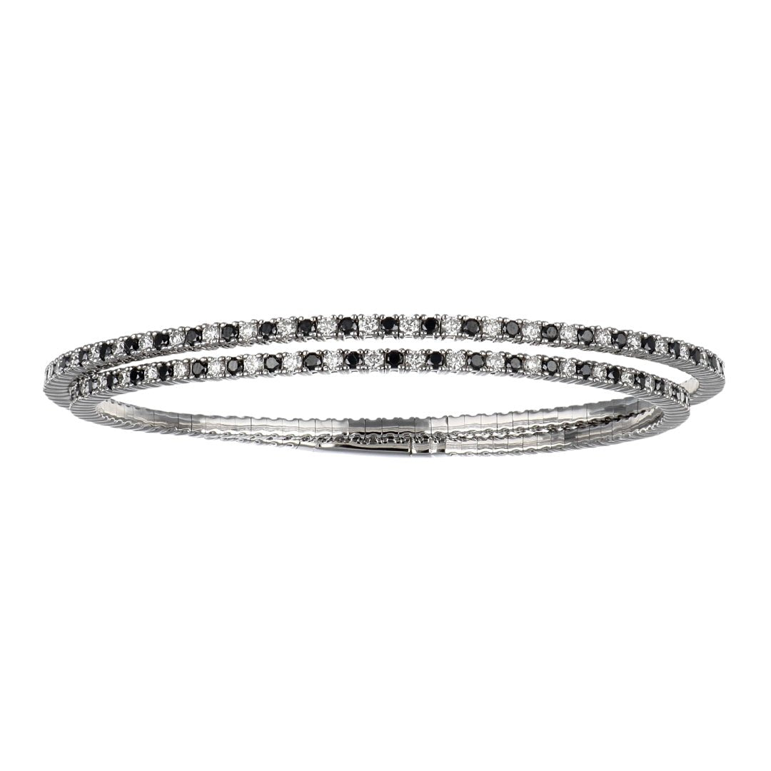 Black Diamond Bangle (Black Diamond 2.28 cts. White Diamond 2.32 cts.) Not Net