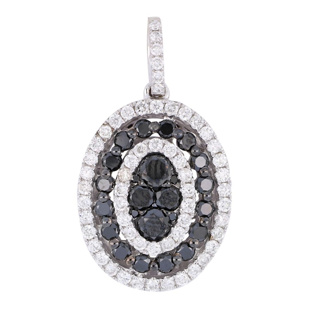 Black Diamond Pendant (Black Diamond 1.07 cts. White Diamond 0.63 cts.) Not Net