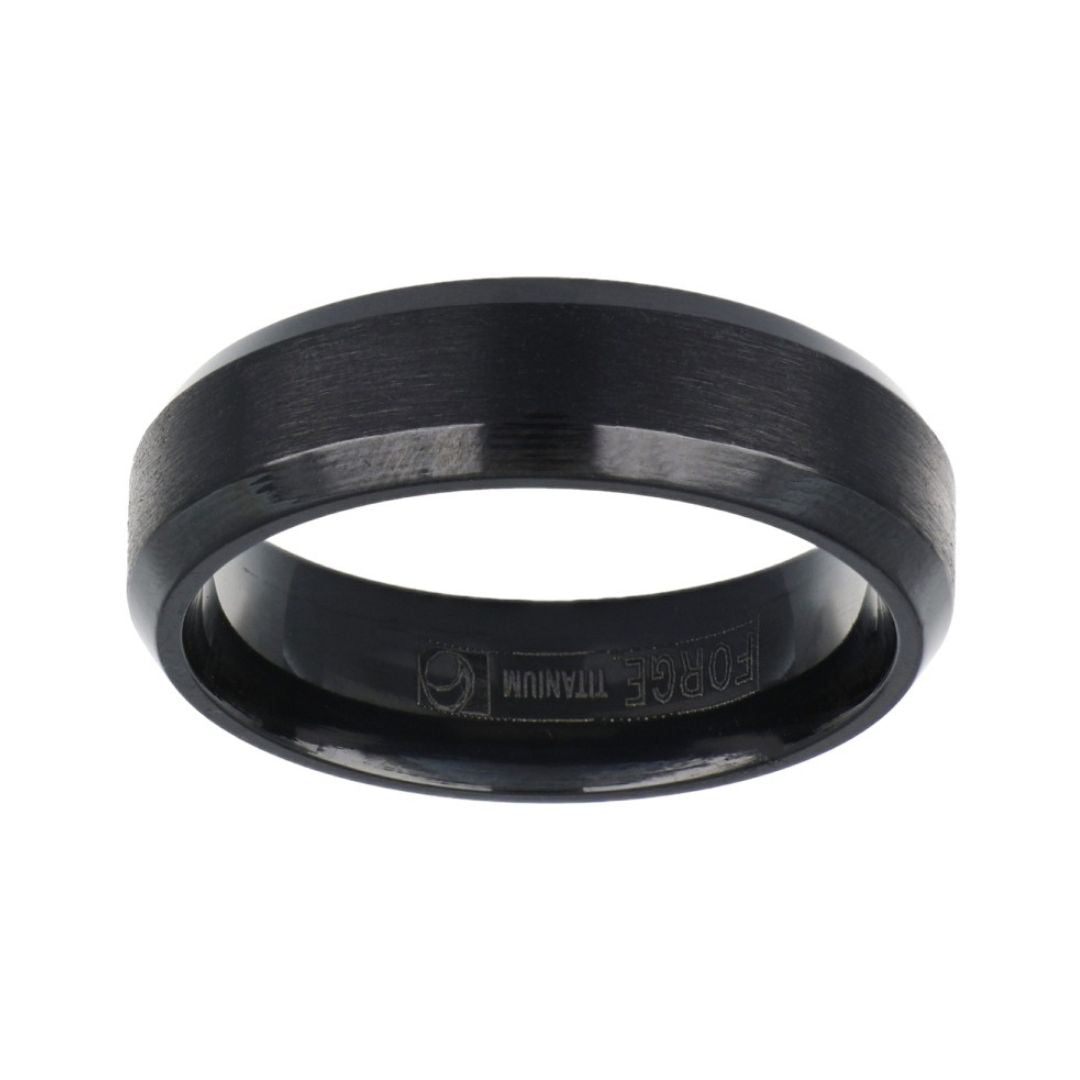 Black Titanium Men's Ring Not Net