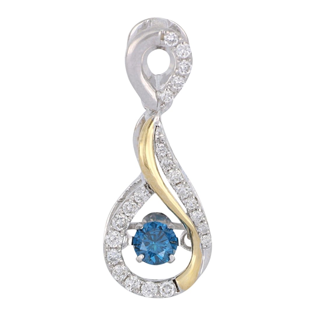 Blue Diamond Pendant (Blue Diamond 0.13 cts. White Diamond 0.12 cts.) Not Net