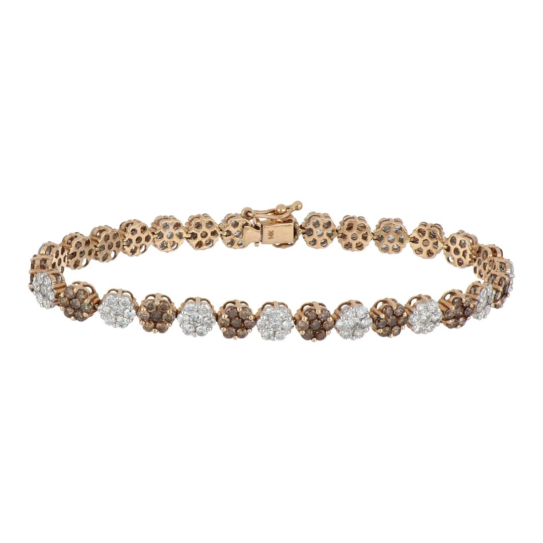 Brown Diamond Bracelet (Brown Diamond 3.38 cts. White Diamond 3.6 cts.) Not Net