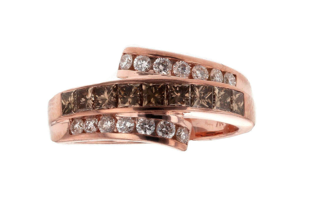 Brown Diamond Ladies Ring (Brown Diamond 0.89 cts. White Diamond 0.33 cts.) Not Net