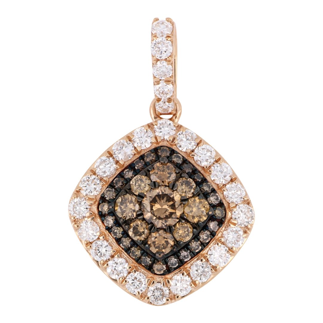 Brown Diamond Pendant (Brown Diamond 0.49 cts. White Diamond 0.53 cts.) Not Net