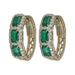 Emerald Earrings (Emerald 1.76 cts. White Diamond 0.65 cts.) Not Net