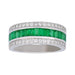 Emerald Ring (Emerald 1.29 cts. White Diamond 0.46 cts.) Not Net