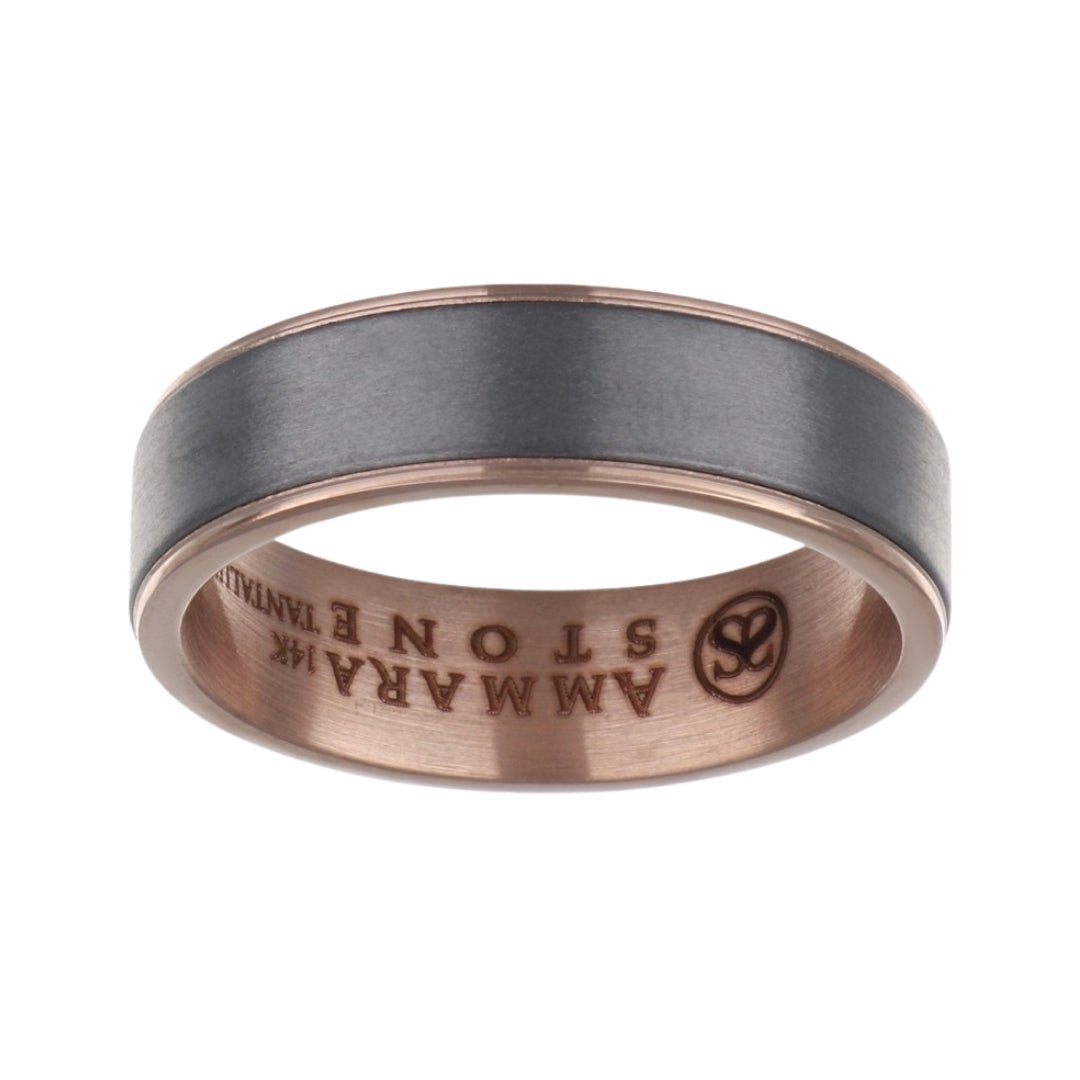 Gold Titanium Men's Ring Not Net