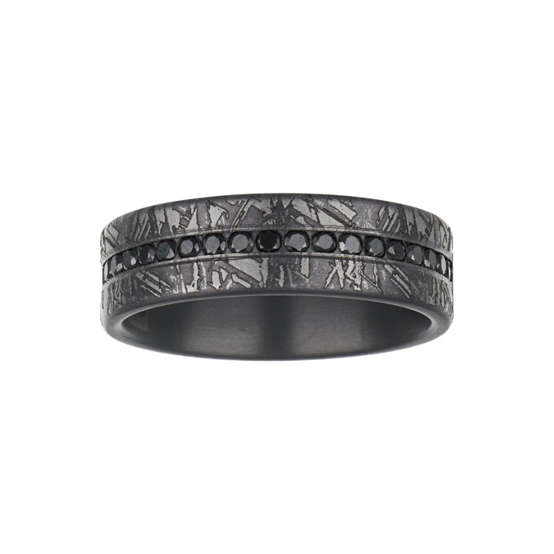 Grey Tantalum Men's Ring Not Net