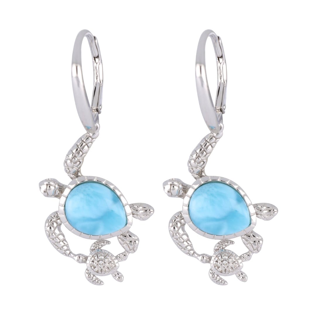 Larimar Earrings (Cubic Zirconia) Not Net