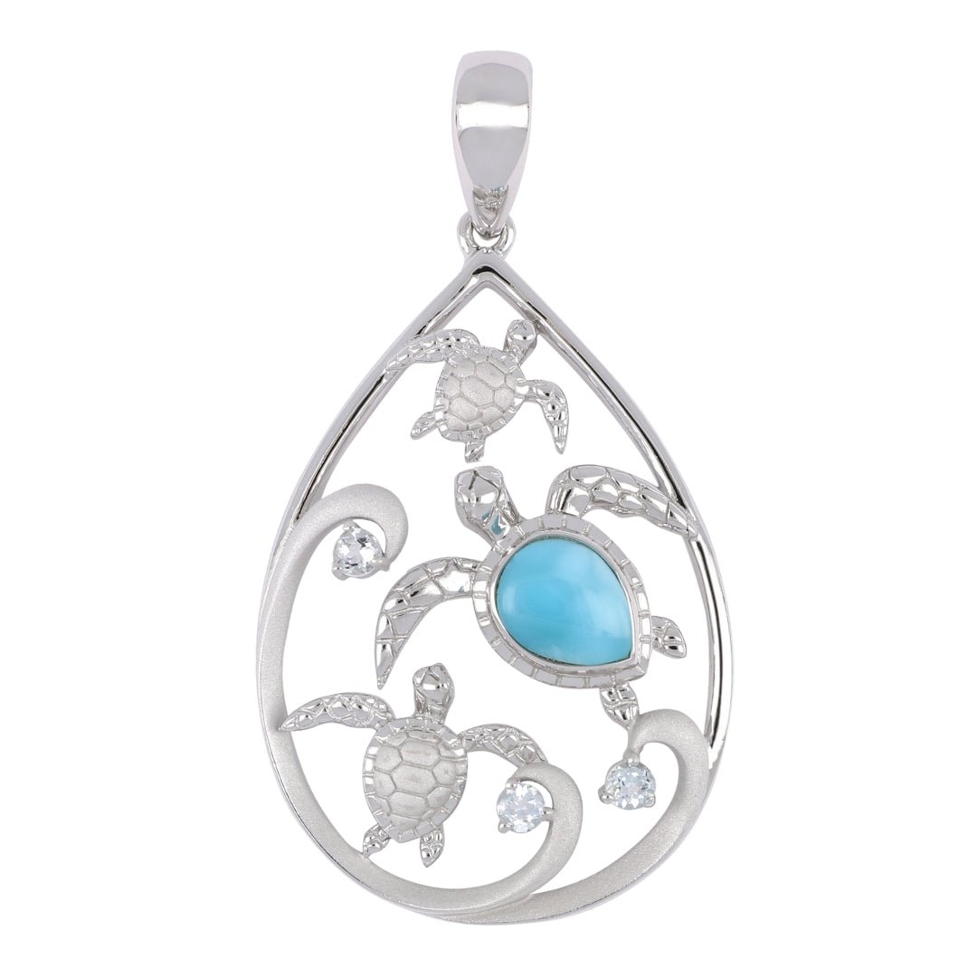 Larimar Pendant (Cubic Zirconia) Not Net