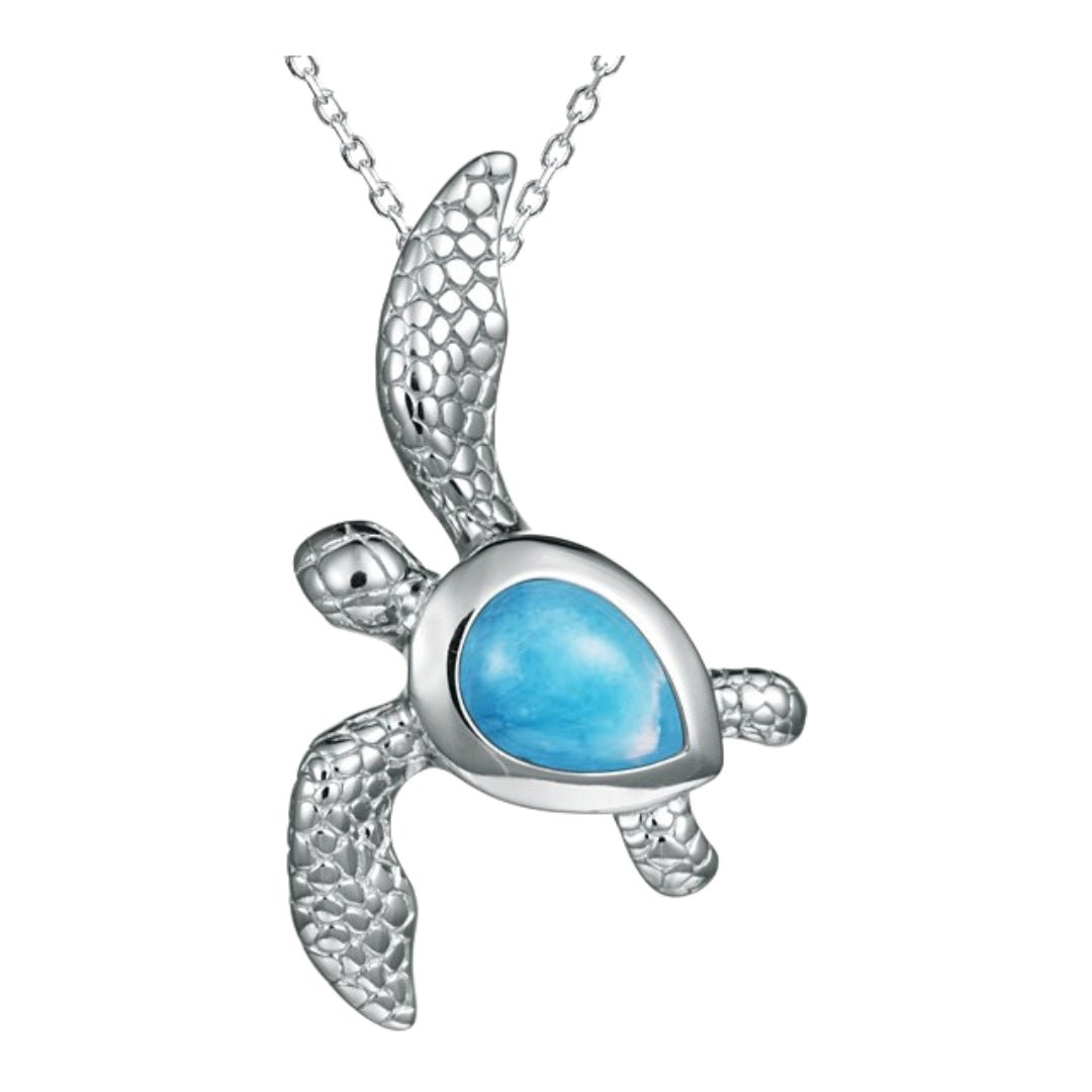 Larimar Turtle Pendant Not Net